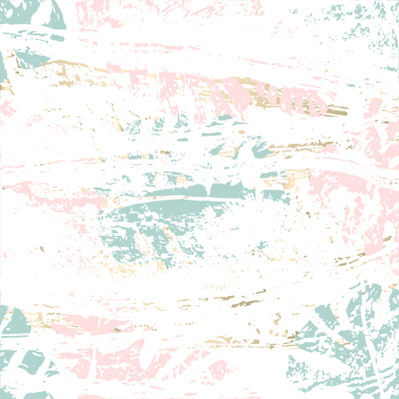 Tropical Worn Floral pastel pattern with monstera palm leaves for wallpaper, textile, flooring, interior design, wedding invitation, fashion banners. Trendy print for your design made in vectorのイラスト素材