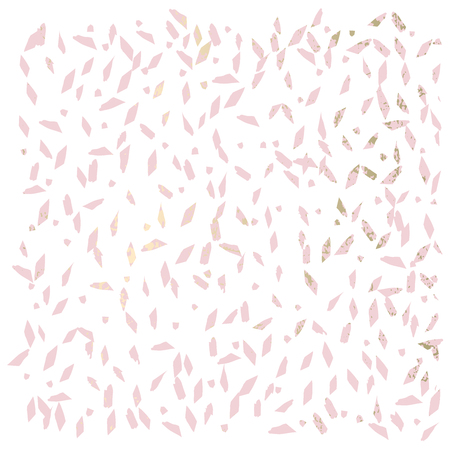 Trendy abstract gold and pastel pattern in terrazzo style. Wallpaper, textile, party invitation, wrapping, birthday, anniversary, etc Vectorのイラスト素材