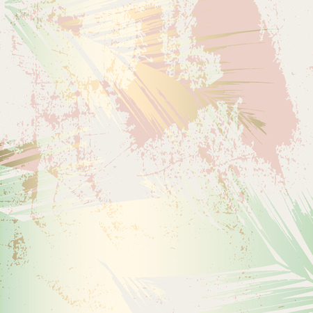 Autumn abstract foliage rose gold blush background. Chic trendy print with botanical motifsのイラスト素材
