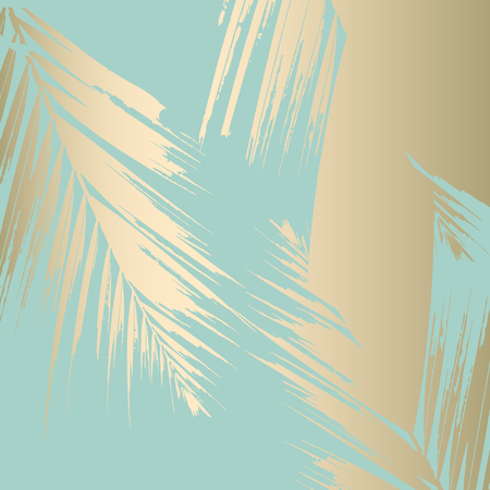 Autumn abstract foliage rose gold blush background. Chic trendy print with botanical motifsのイラスト素材