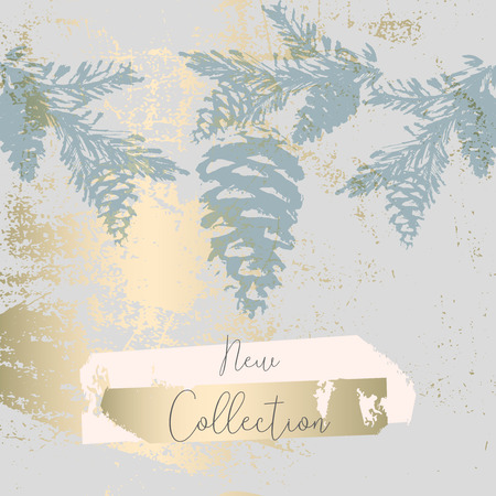Worn Marble Gold and Pastel advertising background. Fashion artistic template for new collection sign board or sale banner design. Trendy chic and vintage old texturesの写真素材