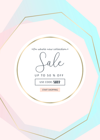 Trendy minimal chic geometric gradient background with gold abstract frames. Creative layout for advertising, banners, invitations, business cards, wedding templates, fashion header, web, social mediaのイラスト素材