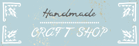 Artistic hand drawn label archival texture pastel background and brush painted text . Art shops, craft products, packaging, wrapping, stickers, logotype, header, advertising, invitation, blog designのイラスト素材