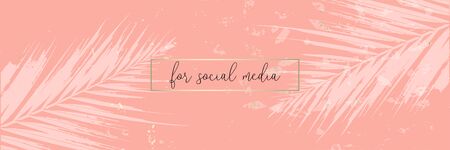 Autumn collection trendy chic gold blush background for social mediaのイラスト素材