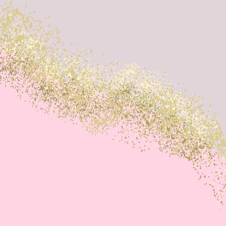 Elegant luxury nude rose pink blush and gold glitter brush stroke backgroundのイラスト素材