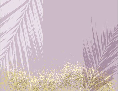 Elegant luxury nude rose pink blush and gold glitter brush stroke backgroundのイラスト素材
