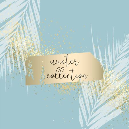 Elegant luxury blue mint pink blush and silver glitter brush stroke background. Chic trendy beauty concept bannerのイラスト素材
