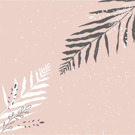 Tropical Worn Floral pastel pink blush pattern for advertising design, wedding invitation, fashion banners. Chic background for your design made in vectorのイラスト素材