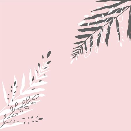 Tropical Worn Floral pastel pink blush pattern for advertising design, wedding invitation, fashion banners. Chic background for your design made in vectorのイラスト素材