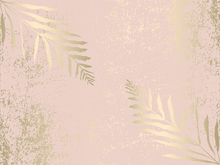 Social media banner template for fashion or beauty industry advertising new arrivals collection or seasonal sales promotion. trendy BLUSH PINK GOLD BACKGROUNDのイラスト素材