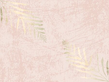 Social media banner template for fashion or beauty industry advertising new arrivals collection or seasonal sales promotion. trendy BLUSH PINK GOLD BACKGROUNDのイラスト素材