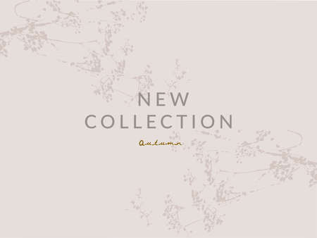 seasonal clearance banner template new autumn collection or saleのイラスト素材