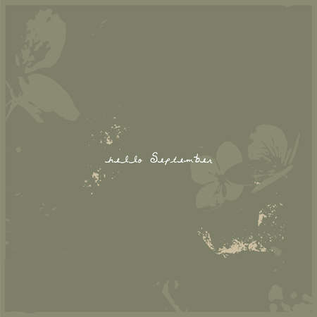 Abstract floral pattern design for autumn social mediaのイラスト素材