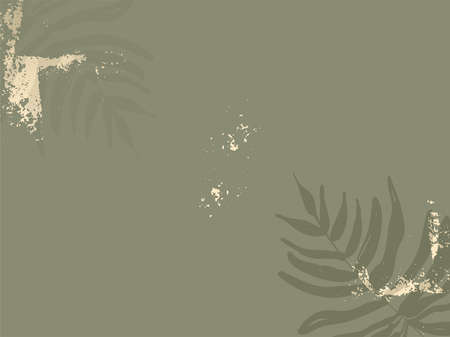Tropical chic background with flowers and botanical elements.のイラスト素材
