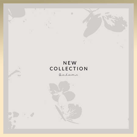 Floral rustic background with hand drawn doodle flowers and botanical elementsのイラスト素材