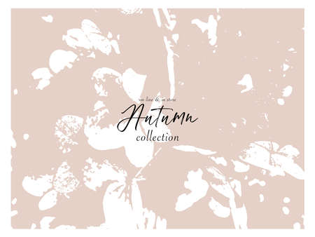 Floral rustic background with hand drawn doodle flowers and botanical elementsのイラスト素材