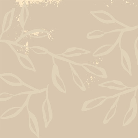 Chic feminine background or digital paper with botanical leaves patternのイラスト素材