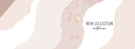 New collection Autumn chic banner templateのイラスト素材