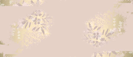 Floral chic NUDE PINK beige gold blush rustic backgroundのイラスト素材