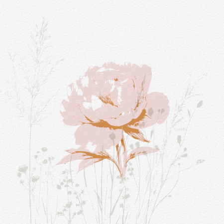 Retro flowers clipart, Birth month flowers, floral vintage designの写真素材
