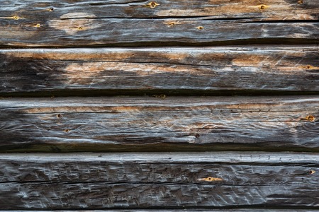 Old Vintage Planked Wood Texture Background. Rustic wood planks background. Old grunge dark textured wooden background Surface of the old brown wood texture, top view brown wood panelitng.の写真素材