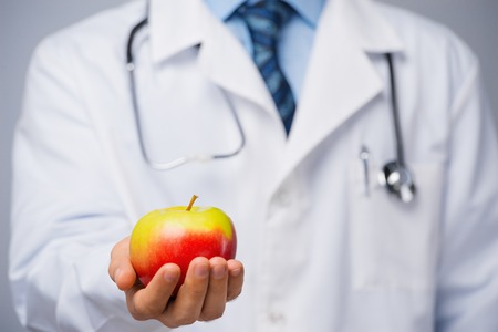 An apple a day keeps the doctor awayの写真素材