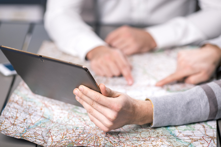 People Choosing Destination Travelling Conceptの写真素材