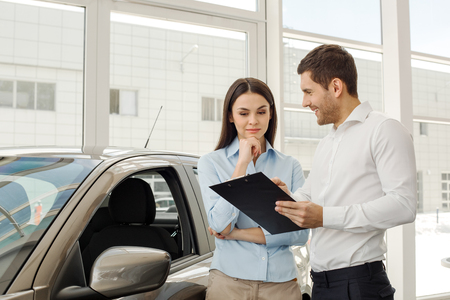 Young People in a Car Rental Service Transportation Conceptの写真素材