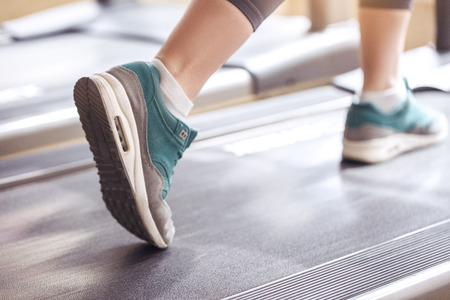 Young woman workout in gym healthy lifestyleの写真素材