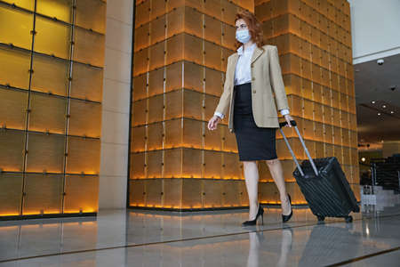 Business trip of the confident elegant womanの写真素材