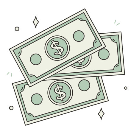 A lucky money illustration, perfect for finance blogs, investment guides, and wealth management resources. A modern touch for your financial content.のイラスト素材