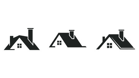 House icon. Vector illustration. Flat design style eps 10.のイラスト素材