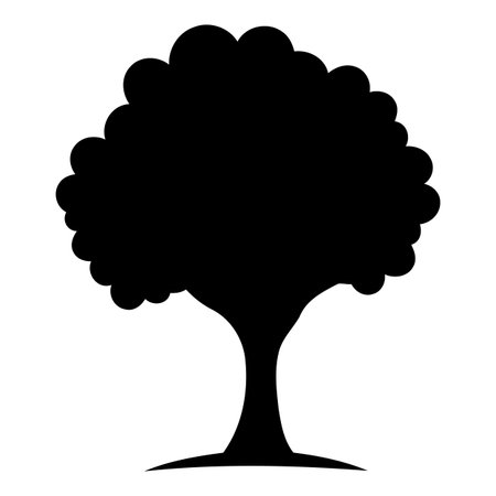 Tree icon. Simple illustration of tree icon for web design isolated on white backgroundのイラスト素材