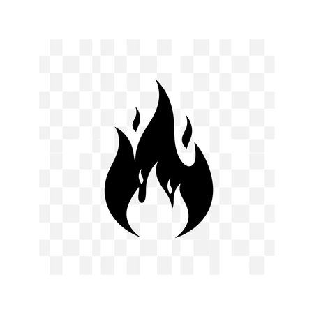 Fire flame icon. Flat design style eps 10 vector illustration.のイラスト素材