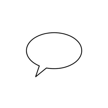 Speech bubble icon. Chat symbol. Dialog sign. Vector illustrationのイラスト素材