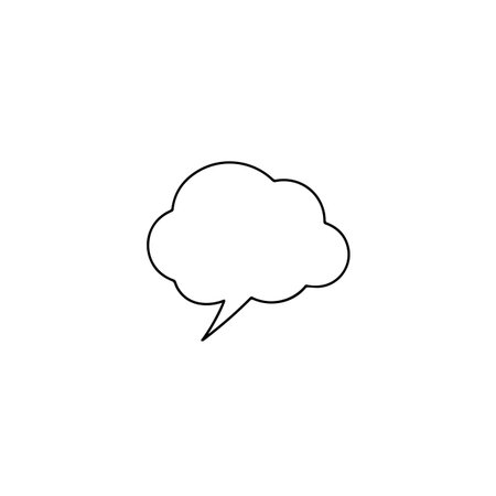 Speech bubble icon on white background. Vector illustration, EPS 10.のイラスト素材