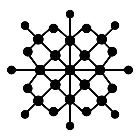 Atom molecule icon. Simple illustration of atom molecule vector icon for webのイラスト素材