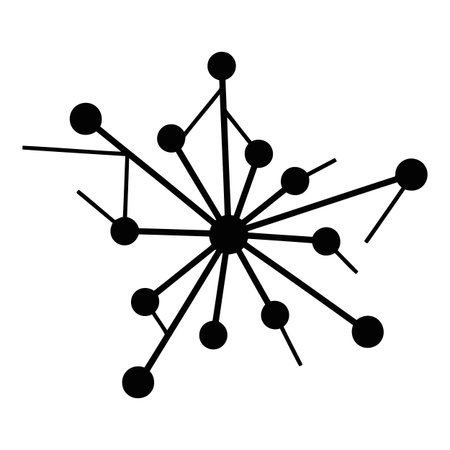 Snowflake icon. Simple illustration of snowflake vector icon for webのイラスト素材