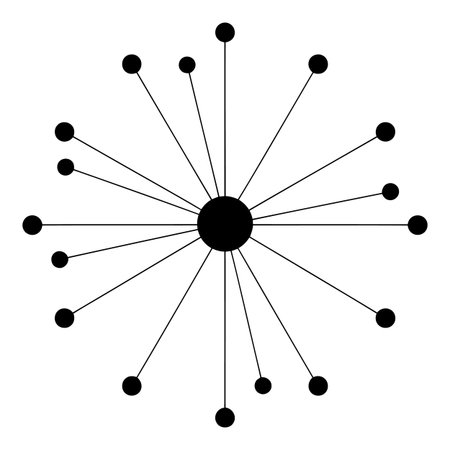 Circle diagram icon. Simple illustration of circle diagram icon for webのイラスト素材