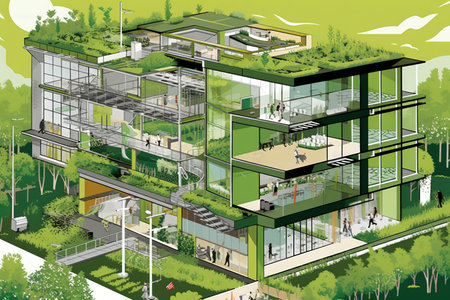 Advancements in Green Building and Architecture - Generative AIの素材