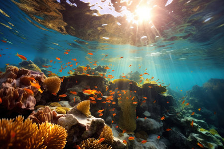 Beneath the Waves - Generative AIの素材