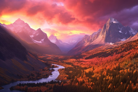 A Majestic Wilderness - Generative AIの素材