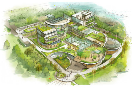 Advancements in Green Building and Architecture - Generative AIの素材