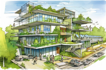 Advancements in Green Building and Architecture - Generative AIの素材