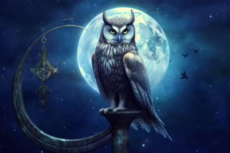 Enigmatic Owl - Generative AIの素材