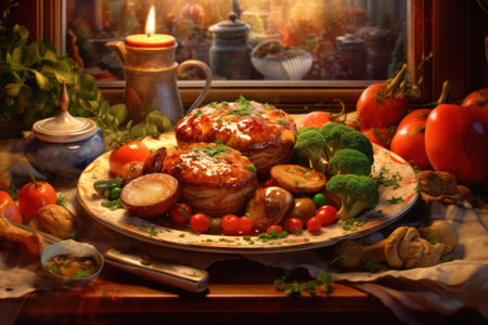 Gourmet Delight - Generative AIの素材