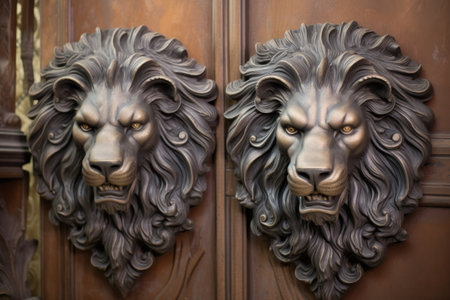 Majestic Lion Heads - Generative AIの素材