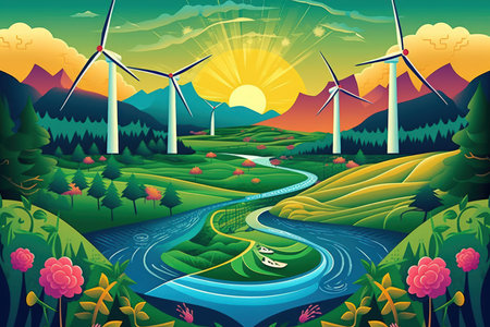 Renewable Energy - Generative AIの素材