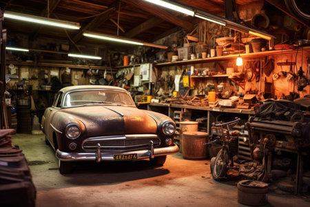 Mechanics Garage - Generative AIの素材