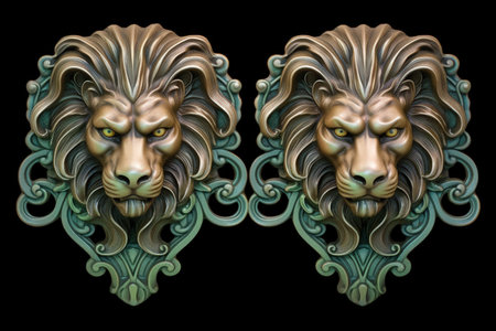 Majestic Lion Heads - Generative AIの素材